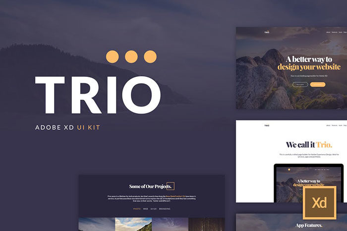 trio-700x466 The best Adobe XD UI kits: free and premium templates