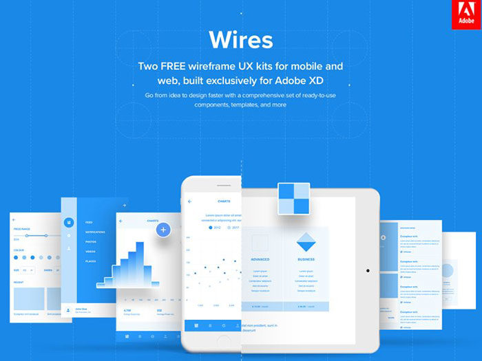 wires-700x525 The best Adobe XD UI kits: free and premium templates