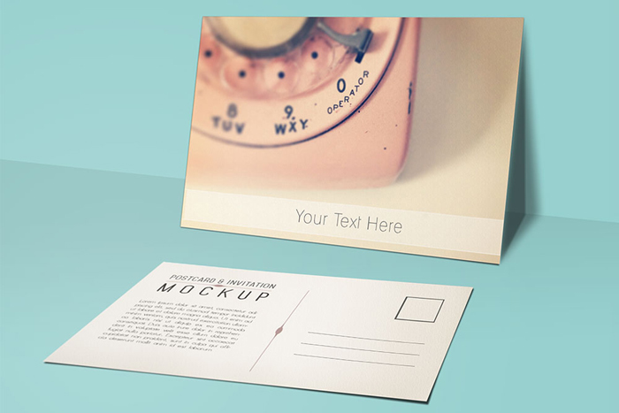 Beautiful-and-free-mockup 23 Postcard Mockup Templates For Great Designers