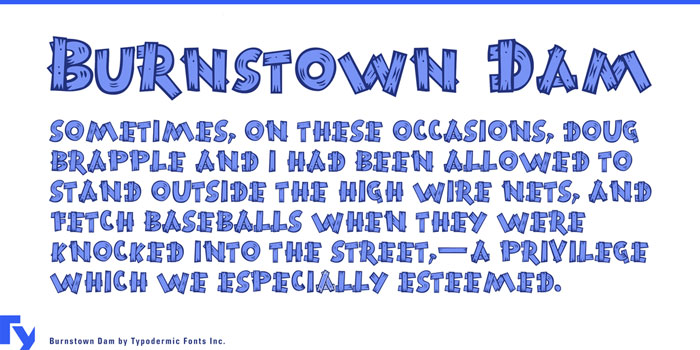 Burnstown A set of funny fonts you could use in neat design projects