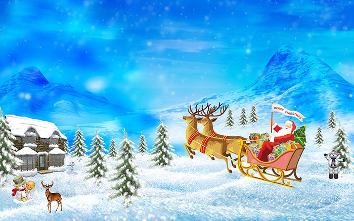 Christmas-Reindeer-700x438 Beautiful Christmas wallpapers you should download