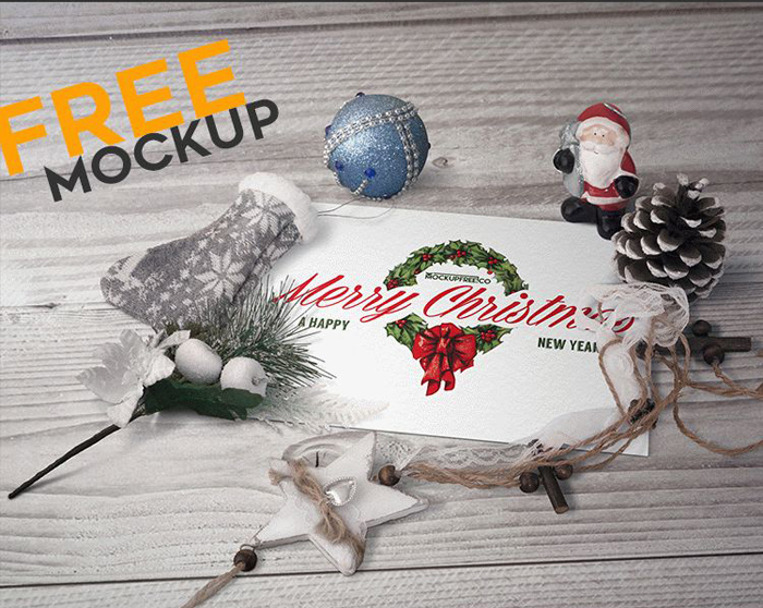 Christmas-scenery-postcard Get a postcard mockup template out of this neat collection