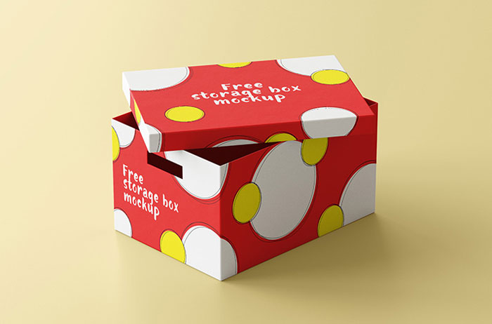 Free-storage-box-mockup Awesome Box mockups to Download and Present Your Designs