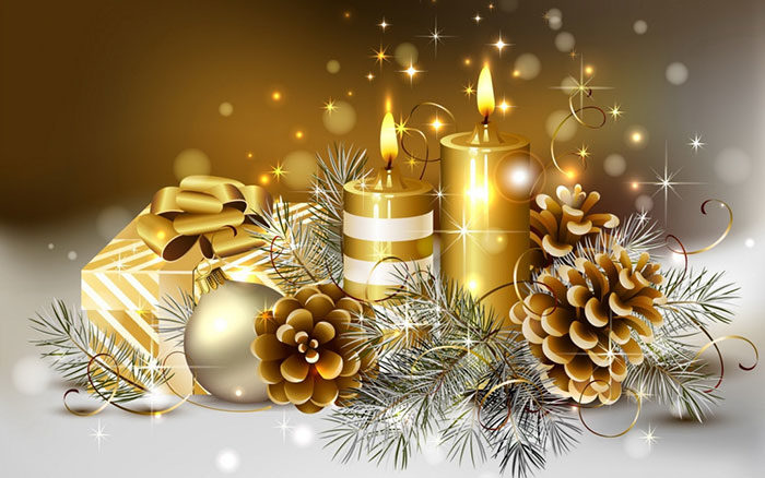 Gold-theme-700x438 Beautiful Christmas wallpapers you should download