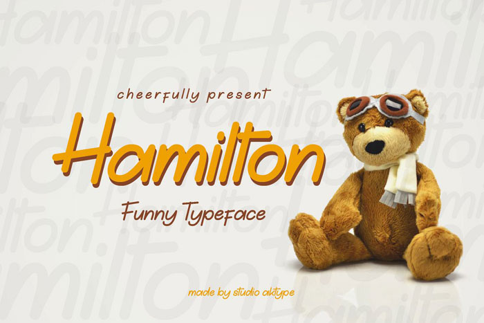 Hamilton A set of funny fonts you could use in neat design projects