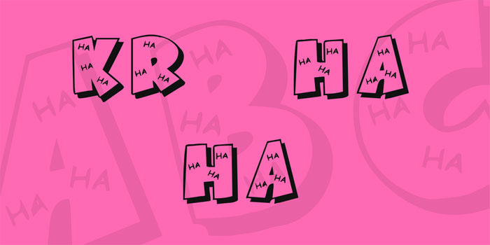KRHAHA A set of funny fonts you could use in neat design projects
