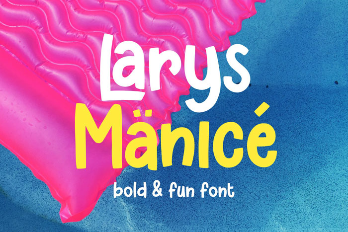 Larys-Manice A set of funny fonts you could use in neat design projects
