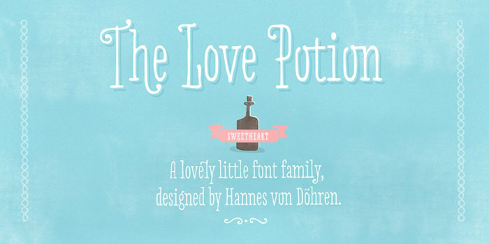Love-potion A set of funny fonts you could use in neat design projects
