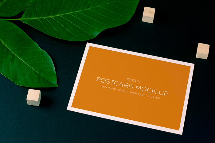 Nature-style-mockup Get a postcard mockup template out of this neat collection