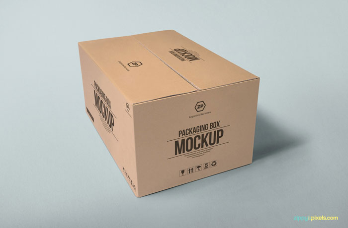 Photorealistic-packaging Awesome Box mockups to Download and Present Your Designs