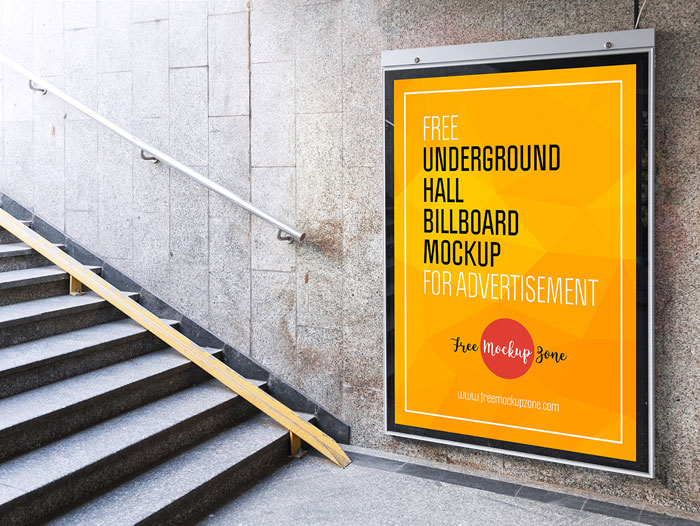 Underground-Hall 22 Awesome Billboard Mockups You Should Check Out
