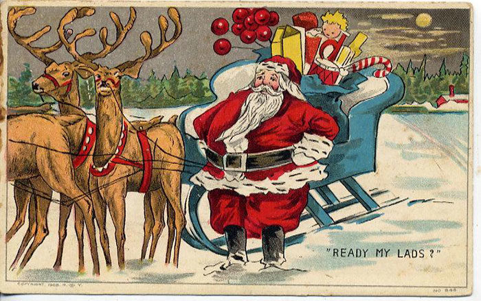 Vintage-Santa-Claus-Wallpaper-700x439 Beautiful Christmas wallpapers you should download