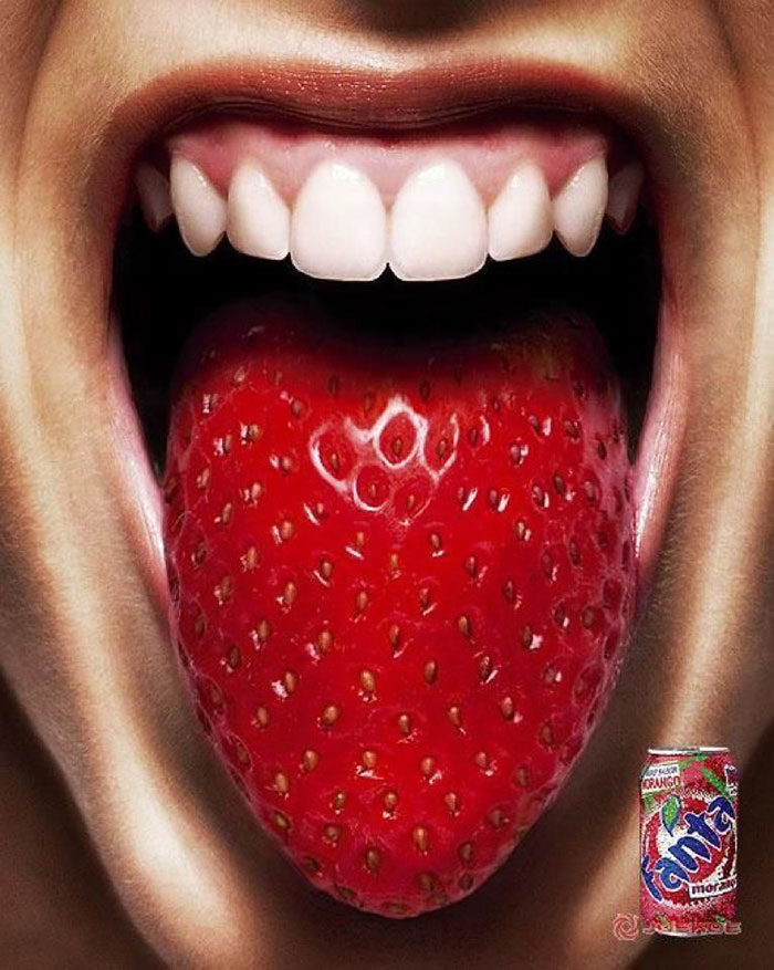 fanta-strawberry-700x877 Clever food advertisements that promoted these brands