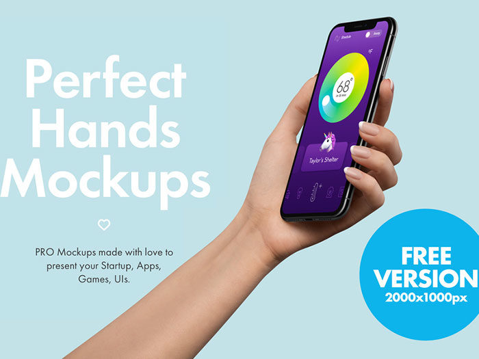 free-iphone-700x525 Hand holding iPhone mockup templates you can download now