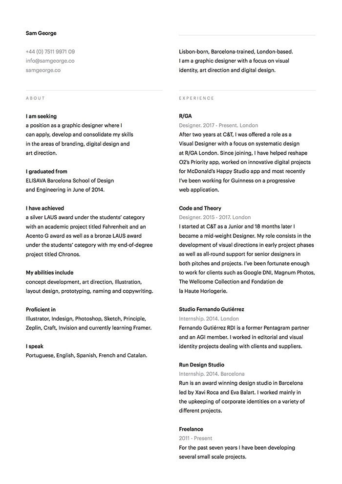 sam-700x989 How to create the best UX designer resume