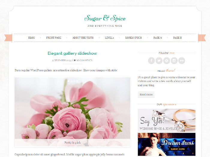 sugar-700x525 Free feminine WordPress themes you should check out
