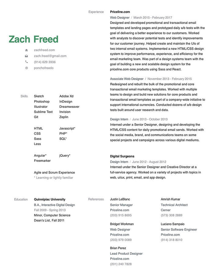zach1-700x884 How to create the best UX designer resume