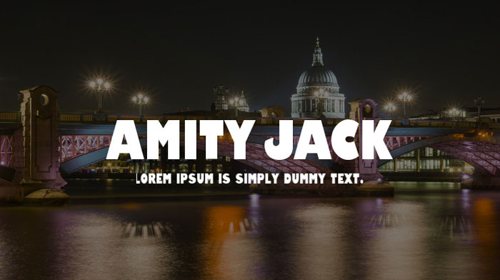 Amity-Jack Awesome movie fonts to create posters and movie titles