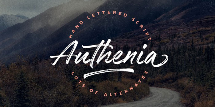 Authenia 27 Rustic Fonts For Creating Thematic Designs