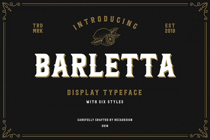 Barletta Classic western font examples you should check out now