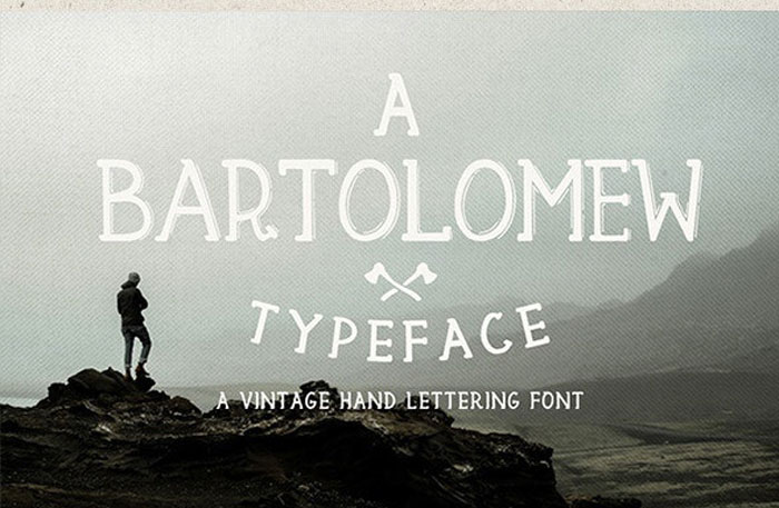 Bartolomev 27 Rustic Fonts For Creating Thematic Designs