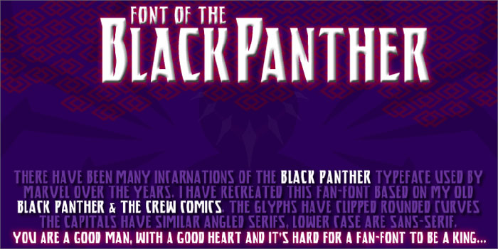 Black-Panther These are the coolest superhero fonts out there