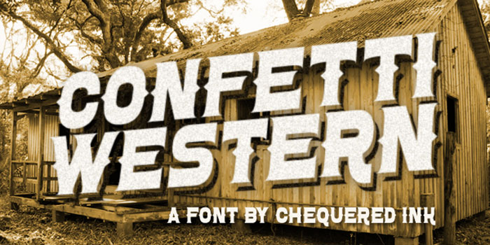 Confetti-western Classic western font examples you should check out now