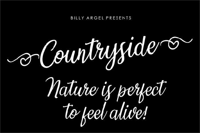 Country-side Try these pretty fonts for fun and sweet projects