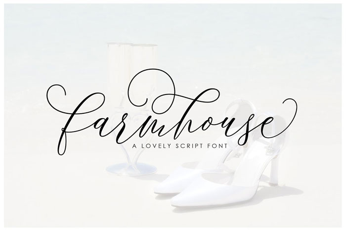 Farmhouse Try these pretty fonts for fun and sweet projects