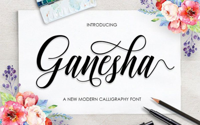 Ganesha Classic western font examples you should check out now
