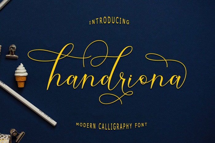 Handriona Classic western font examples you should check out now