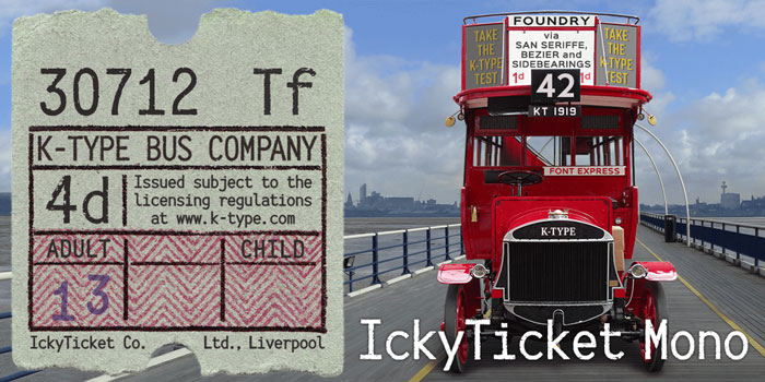 Ickyticket An awesome set of rustic fonts: Download them from this article