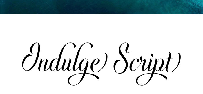 Indulge-1 Try these pretty fonts for fun and sweet projects