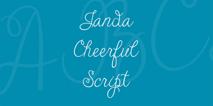 Janda-Cheerful Try these pretty fonts for fun and sweet projects