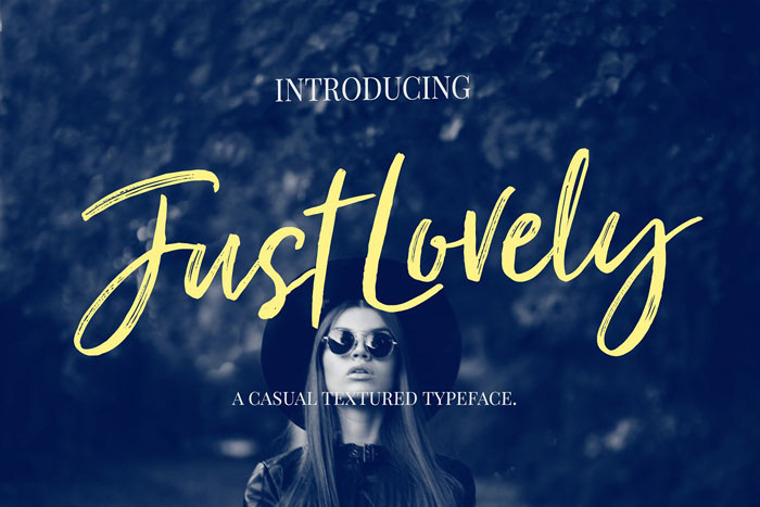Just-Lovely An awesome set of rustic fonts: Download them from this article