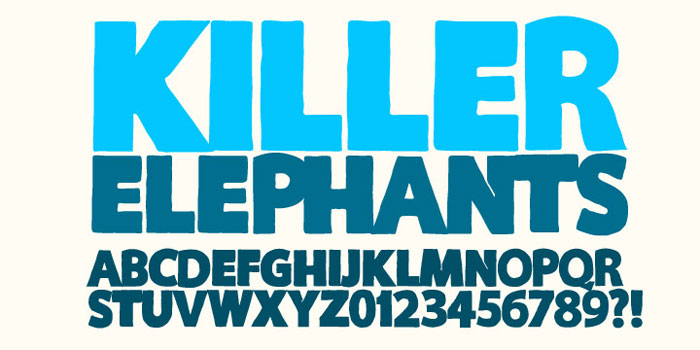 Killer-Elephant These are the coolest superhero fonts out there