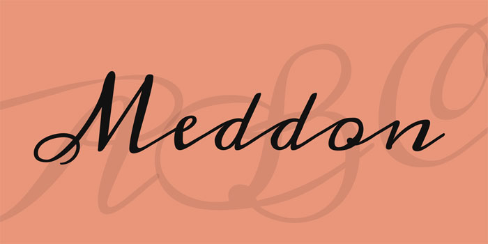Meddon Need some wedding fonts? Try these options for your print