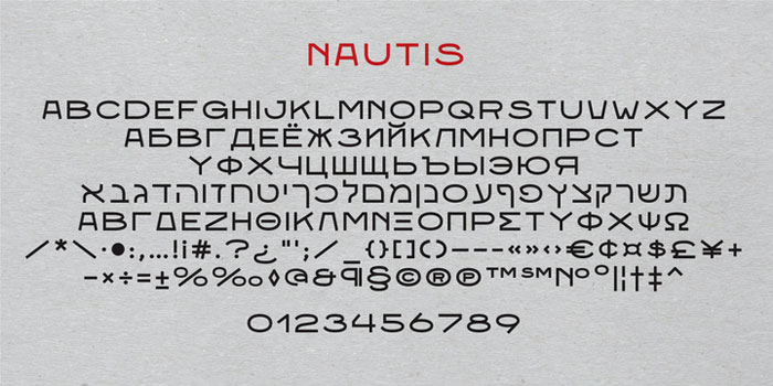 Nautis Nautical fonts to create cool sailing themed designs