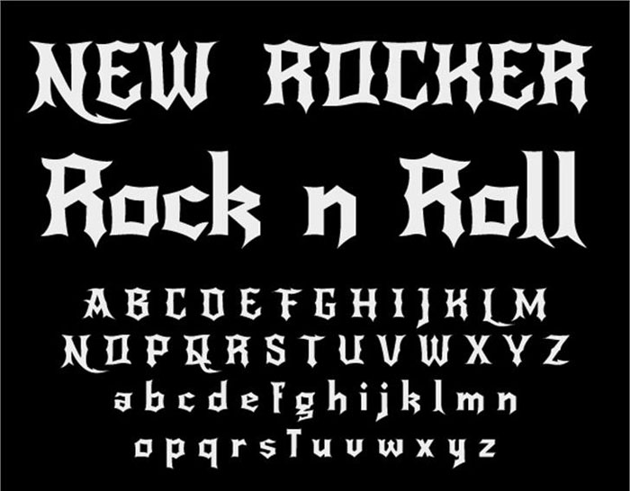 New-rocker A collection of heavy metal fonts for that awesome band cover you wanted