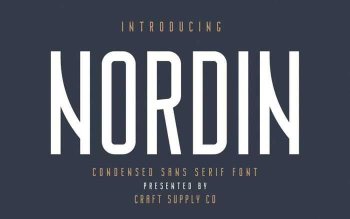 Nordin These condensed fonts were made to impress: Check them out