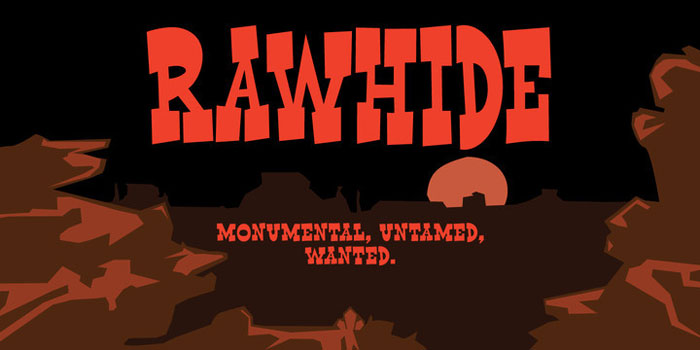 Rawhide-1 Classic western font examples you should check out now