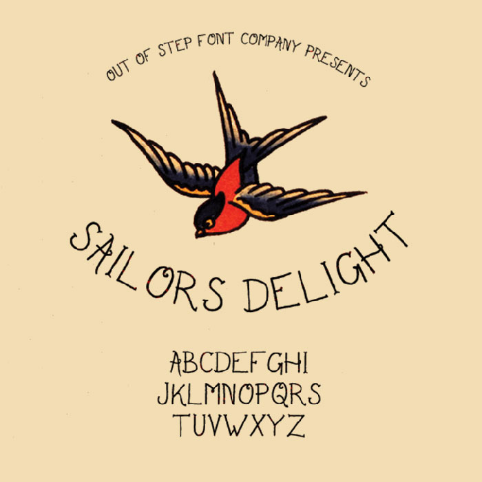Sailors-delight 23 Nautical Fonts To Create Cool Sailing Themed Designs