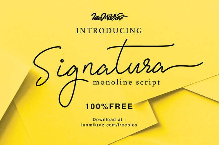 Signature-monoline-700x466 Cool feminine fonts to download and use in your projects