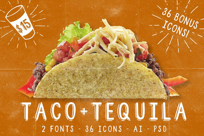 Taco-Tequila You should use these Mexican fonts. They're a big deal