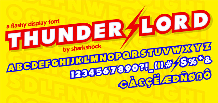 Thunder-Lord These are the coolest superhero fonts out there