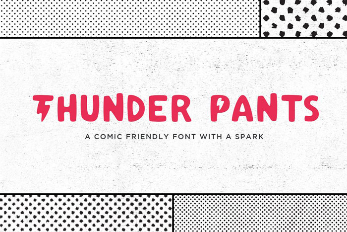 Thunder-pants These are the coolest superhero fonts out there