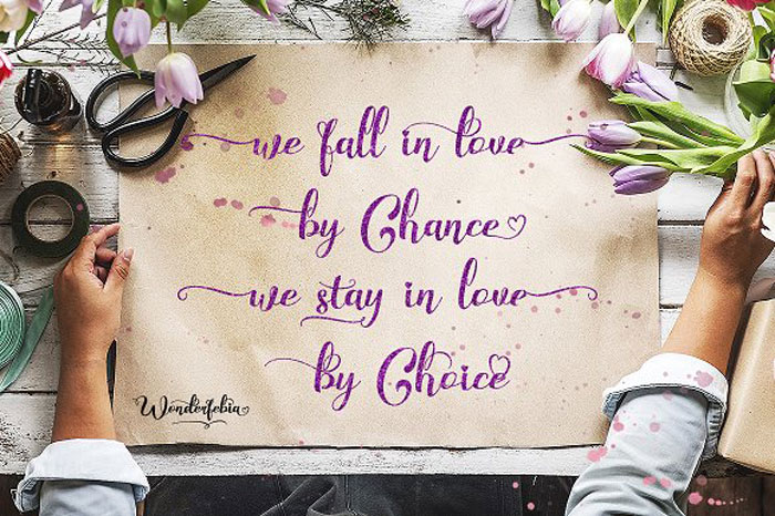 Wonderfebia Need some wedding fonts? Try these options for your print