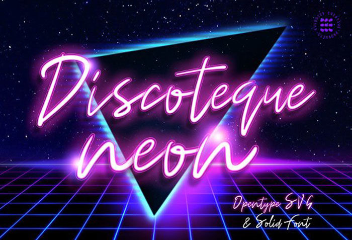discoteque-700x477 Cool neon font examples you should have