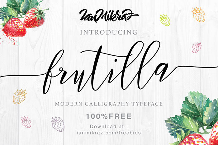 frutila-700x466 Cool feminine fonts to download and use in your projects
