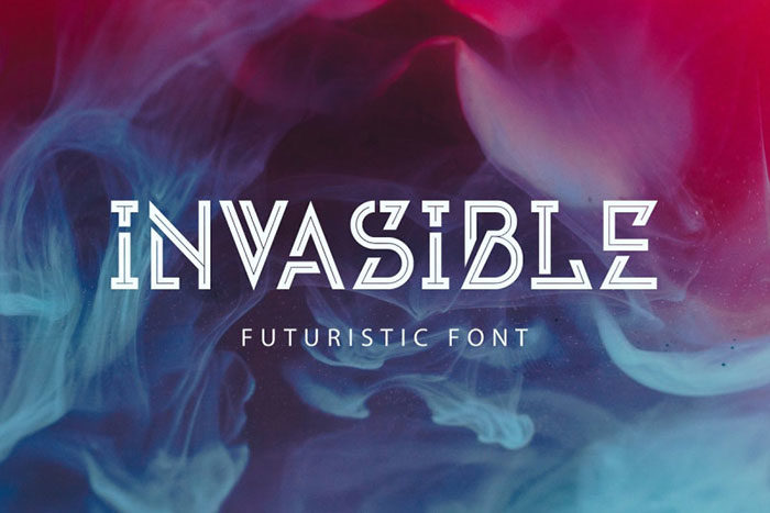 invasible-700x467 Cool neon font examples you should have